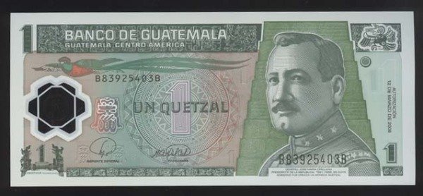 Producto - GUATEMALA [P109] 1 Quetzal 2006. Billete Plastico. UNC