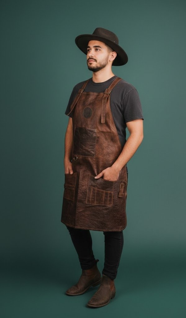 Producto - Delantal parrillero de cuero