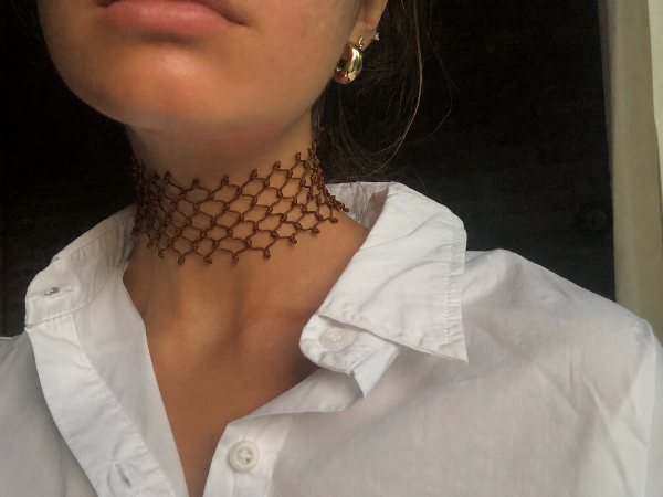 Producto - Choker red chocolate