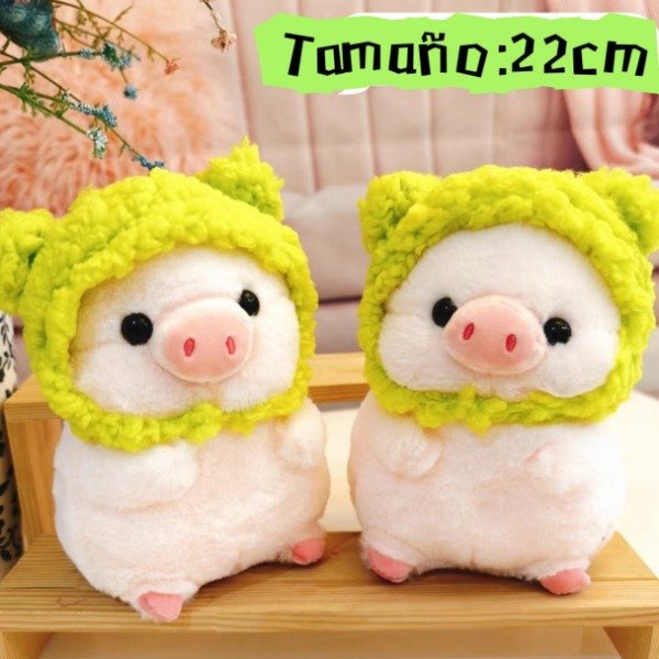 Producto - Cerdito chancho con gorrito 22cm
