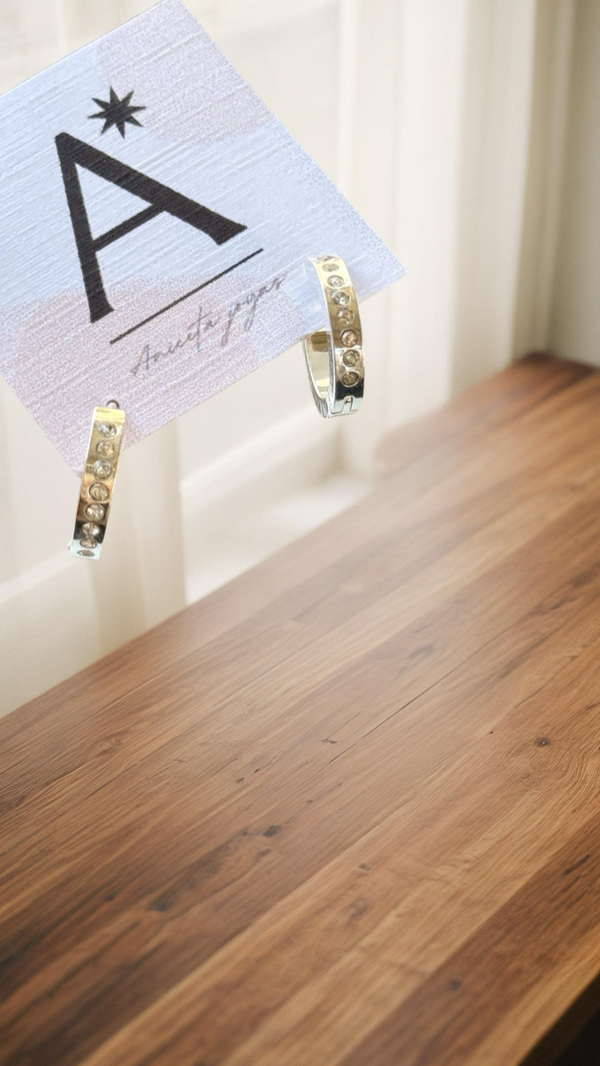 Producto - Aritos ACERO BLANCO 1,6 cm  AA209