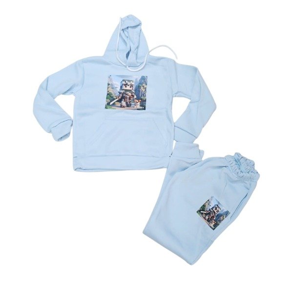 Producto - Conjunto Minecraft Celeste Talle 10