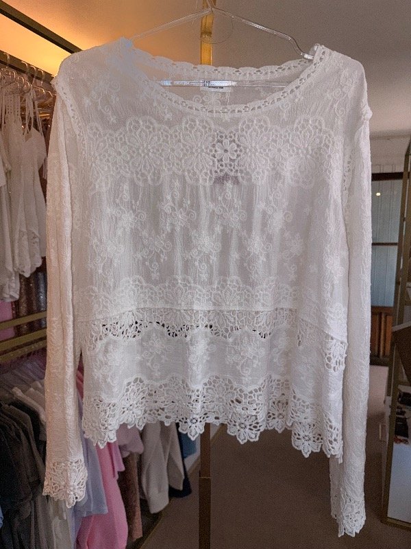 Producto - Blusa con calado y bordado