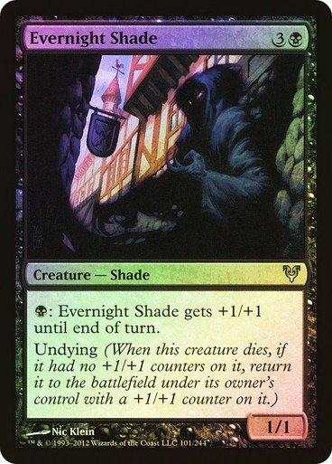 Producto - Evernight Shade Foil  Avacyn Restored