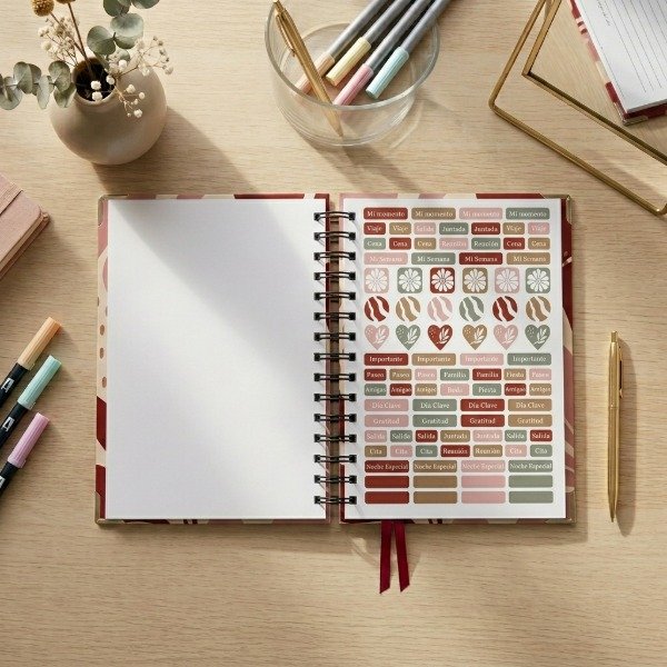 Producto - Agenda Personal DIARIA Fluir Oliva - 3