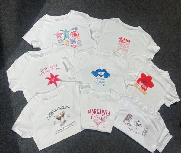 Producto - Baby tee estampadas blanco