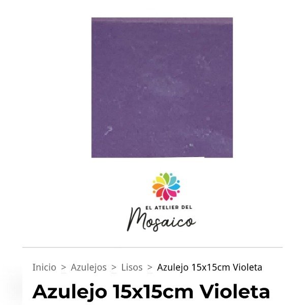 Producto - Azulejo Violeta de 2da. selección