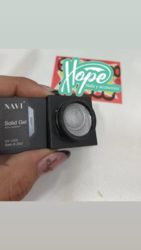 Producto - NAVI GEL SOLIDO PLATEADO