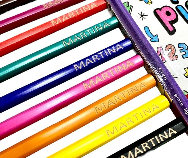 Producto - Lapices de colores Filgo x12+ NOMBRE Y APELLIDO