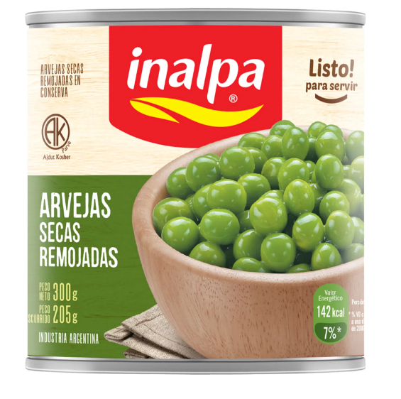 Producto - Lata Arvejas Inalpa 300g