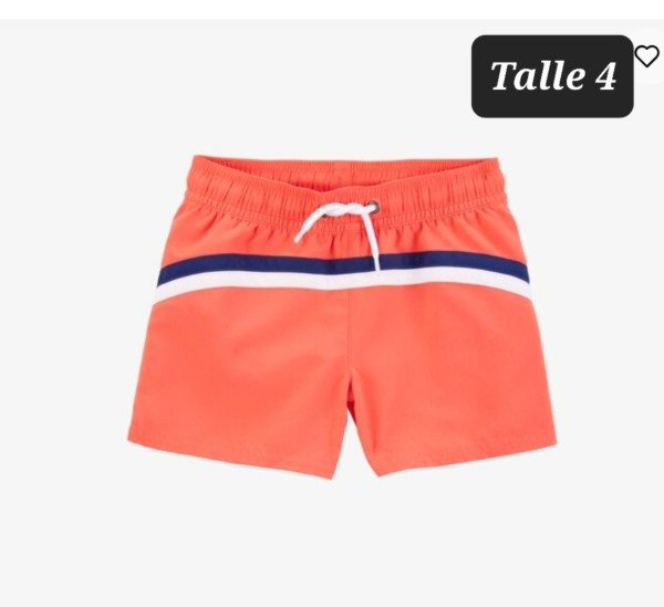 Producto - Traje de baño carters talle 4 anaranjado