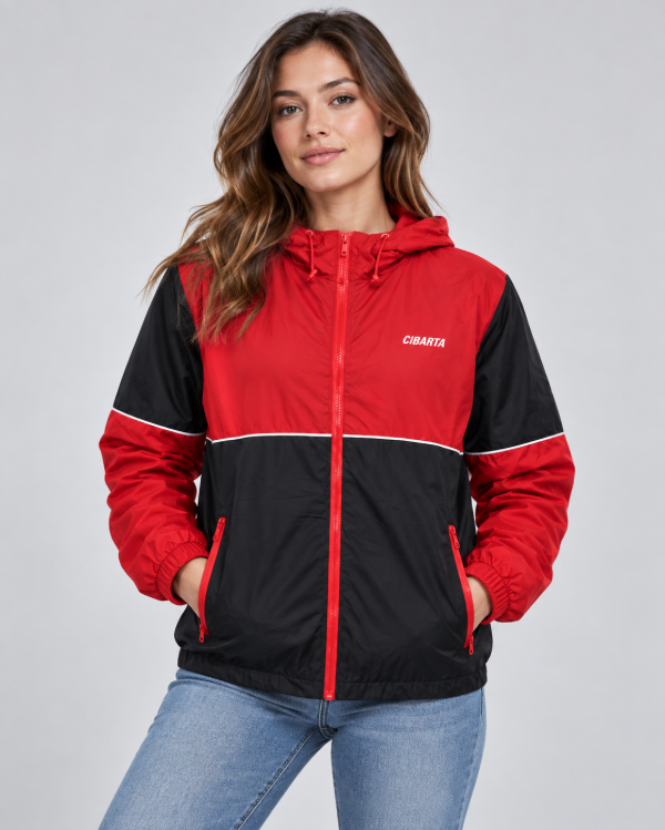 Producto - ROMPEVIENTO VINTAGE II SPORT Bordo y Negro - 7
