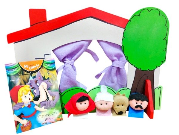 Producto - CAPERUCITA ROJA - TEATRO + CUENTO + TÍTERES DEDOS