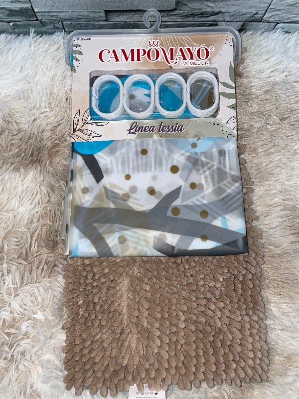 Producto - Set de cortina y alfombra tessia - 2
