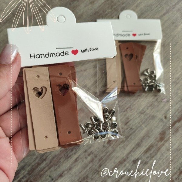 Producto - ETIQUETAS ECOCUERO CORAZÓN