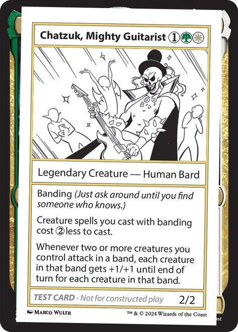 Producto - Chatzuk, Mighty Guitarist Mystery Booster - Test Cards