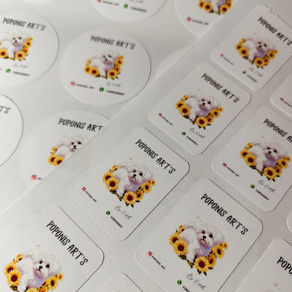Producto - Stickers Personalizados para tu emprendimiento. (Plancha A4) - 13
