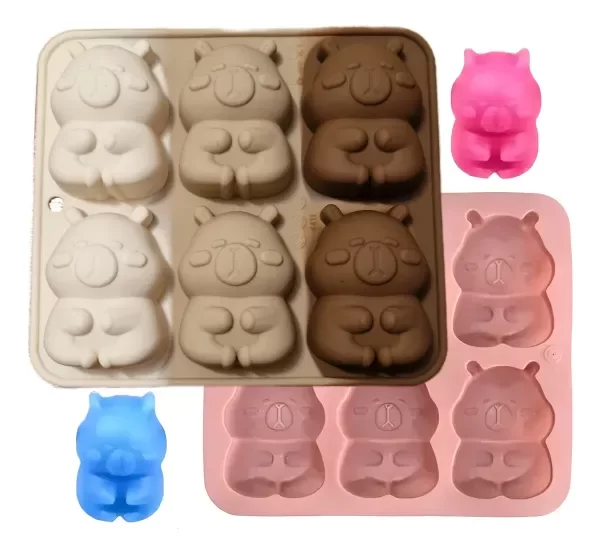 Producto - Molde de Silicona para x6 Capibara 7121