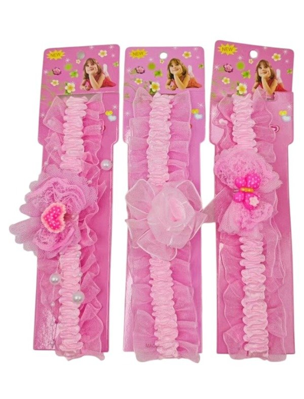 Producto - VINCHA BEBE X 12 PCS COLOR ROSA 1044-1