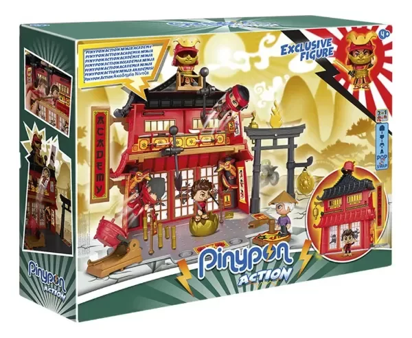Producto - Pinypon Action Academia Ninja + 45 Accesorios + Figura Ninja