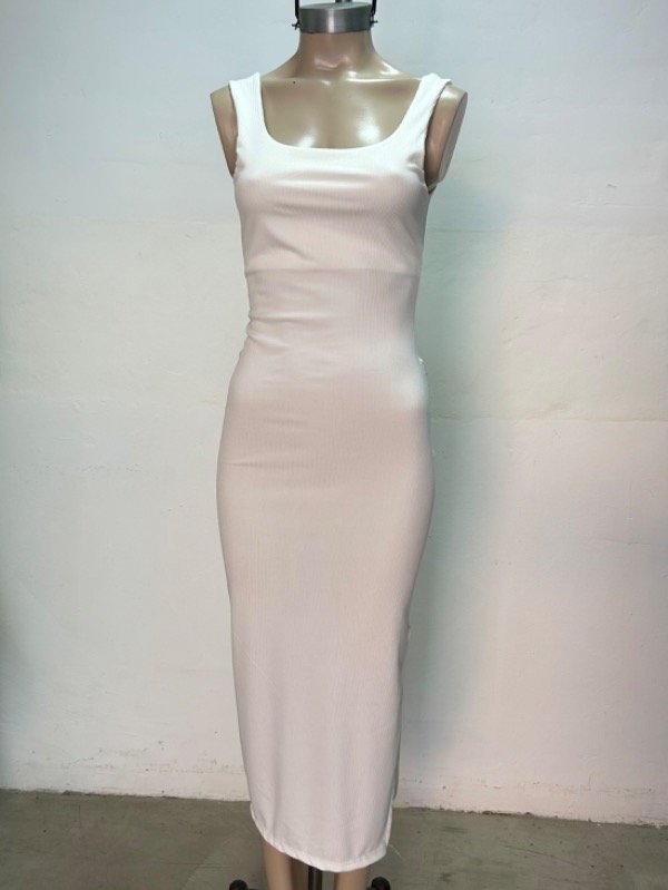 Producto - Vestido largo "Forrado con tajo"