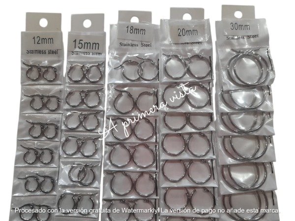 Producto - Aros argollas c/par