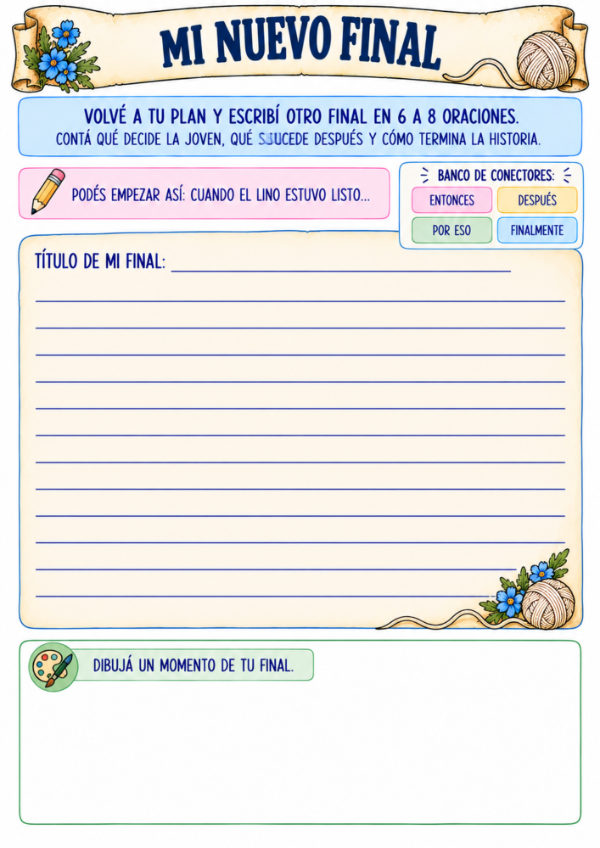 Producto - Las tres hilanderas: Actividades de lectura y escritura - 13
