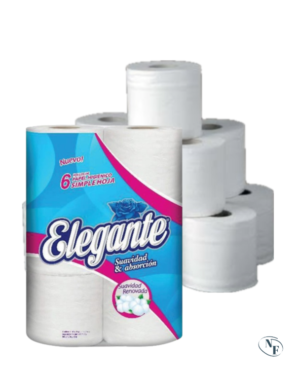Producto - BOLSON PAPEL HIGIENICO ELEGANTE X6U (EFECTIVO)