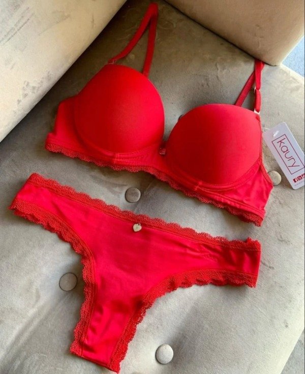 Producto - Conjunto armado microfibra liso rojo T.100