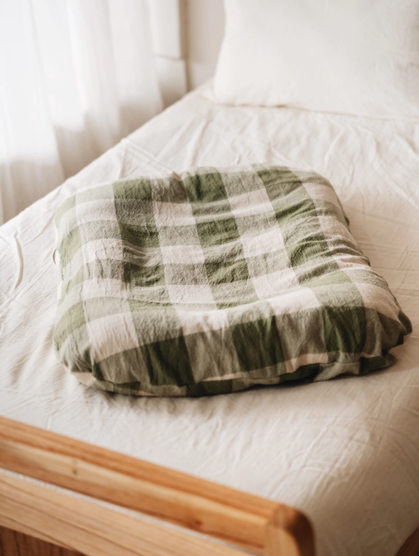 Producto - Almohadón nido Vichy verde