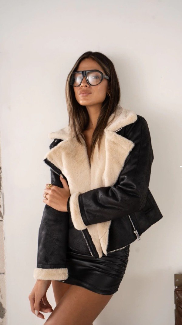Producto - Campera gamulán negra
