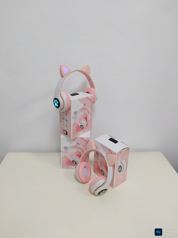 Producto - Auriculares inalámbricos vincha cat huella - 1