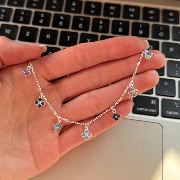 Producto - Pulsera Varo Azules y Lilas (P094)