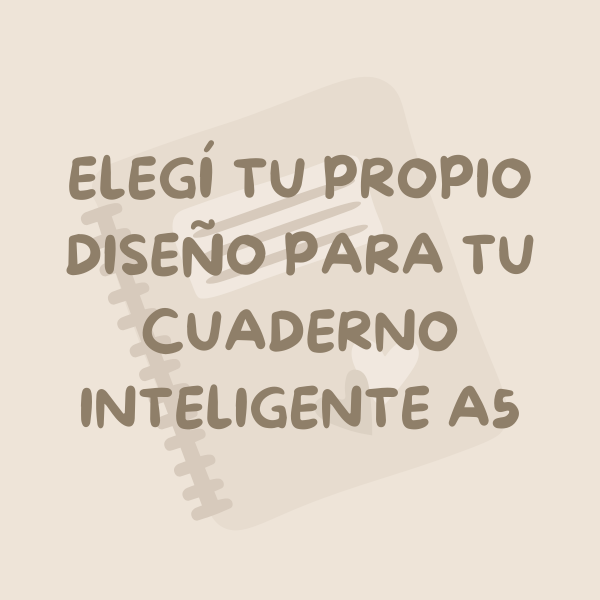 Producto - Personaliza tu Cuaderno Inteligente A5