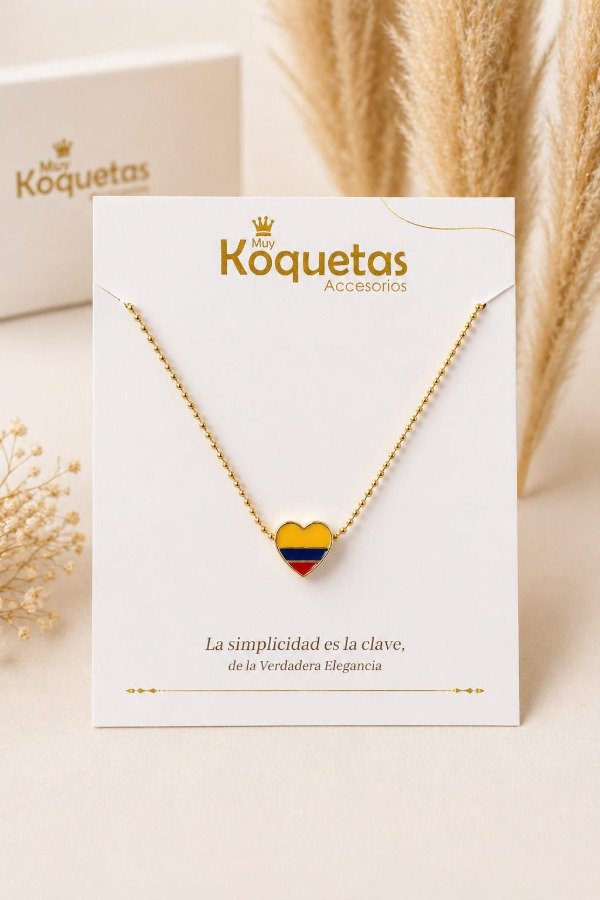 Producto - Collar Corazón Colombia