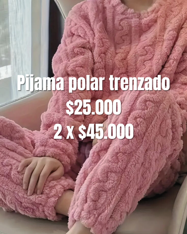 Producto - Promo Pijama Polar trenzado x2