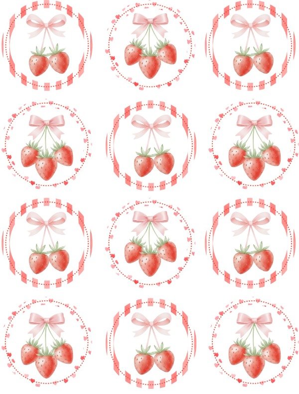 Producto - STICKERS FRUTILLA X 12