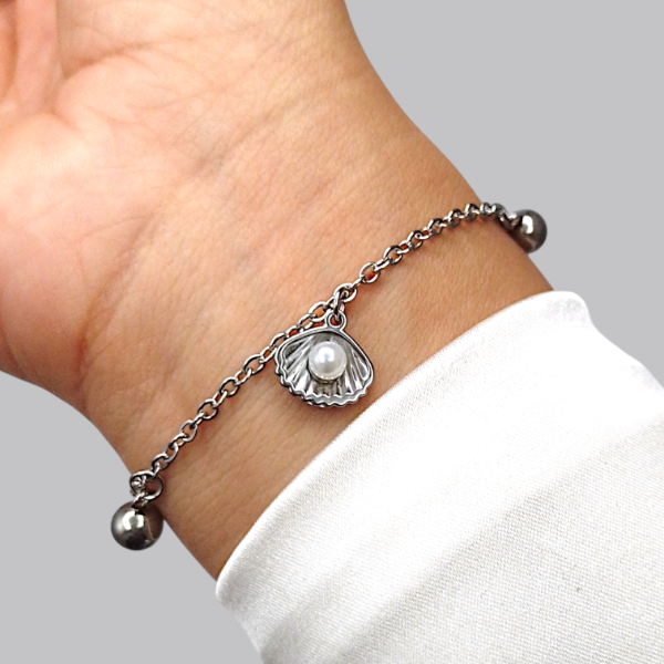 Producto - Pulsera multidijes ostras y bolitas AQ 100118