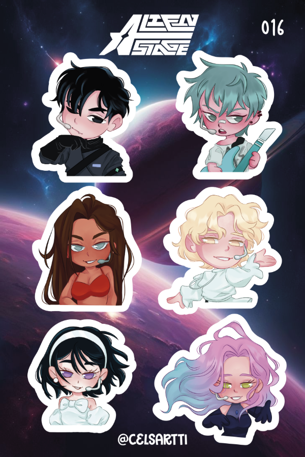 Producto - Alien Stage - Plancha de stickers