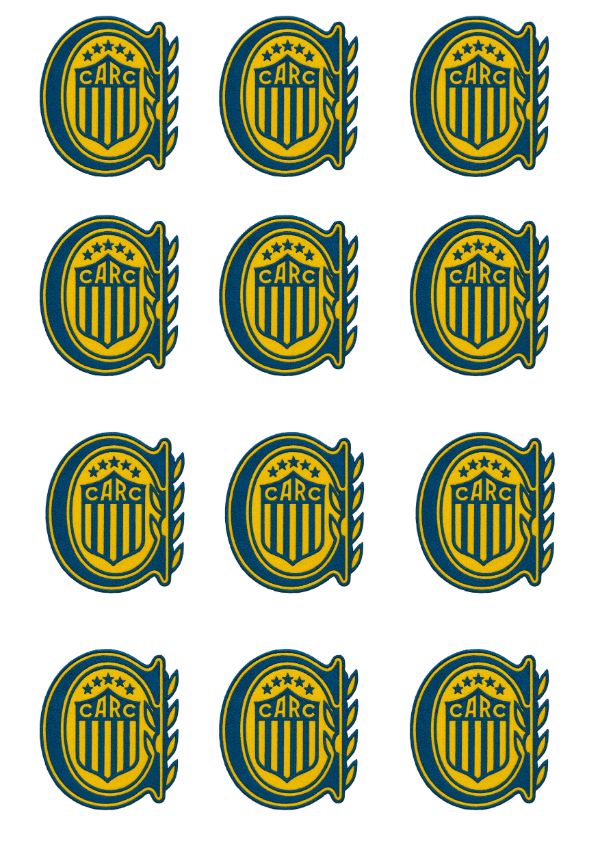 Producto - Impresion Dtf A3 Parche Efecto Bordado Escudos De Futbol Rosario