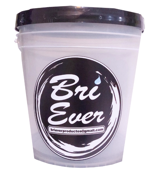 Producto - Balde para Lavado de 10 Lts con Tapa Hermética - Transparente