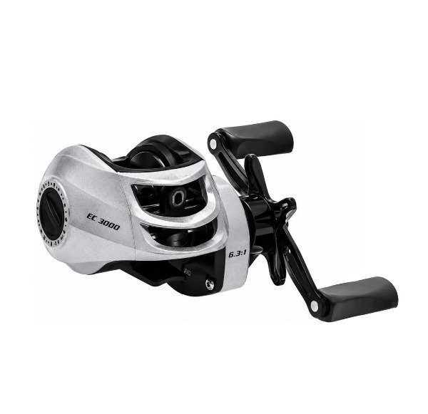 Producto - Reel Bait CW EC 3000 3 Rulemanes Freno 5kg Color Gris Manija Derecha - 0