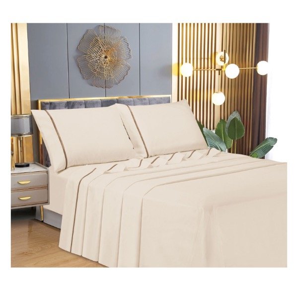 Producto - Juego de Sabana Lisa  Premiun Queen