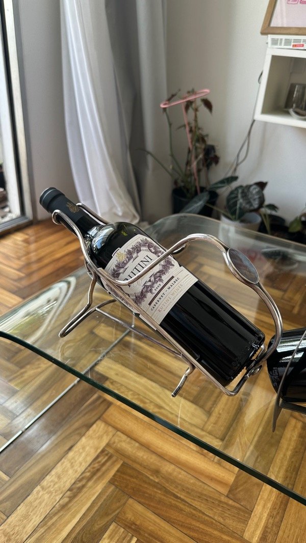 Producto - Porta vino bañado en plata