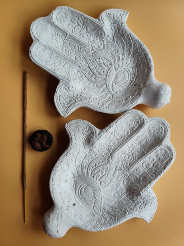 Producto - SAHUMADOR / PORTA SAHUMERIO XXL "MANO DE FÁTIMA"