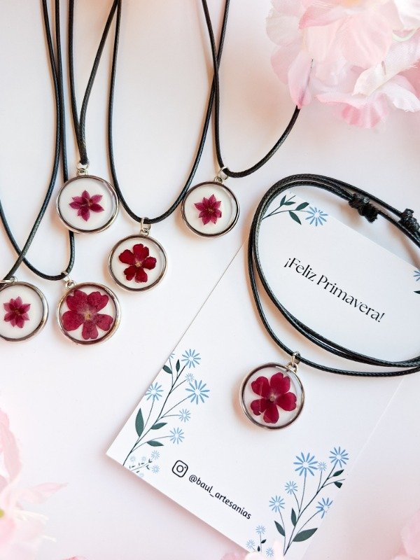 Producto - Collar Flor resina I - 0