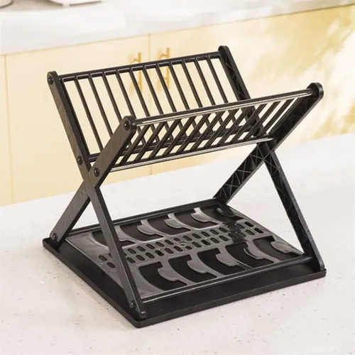 Producto - Seca platos plegable escurridor de 2 niveles (31x30x8,5cm) 200302