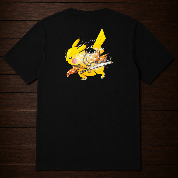 Producto - Remera - Pikachu Zenitsu Agatsuma (Pokemon - Demon Slayer) - 1