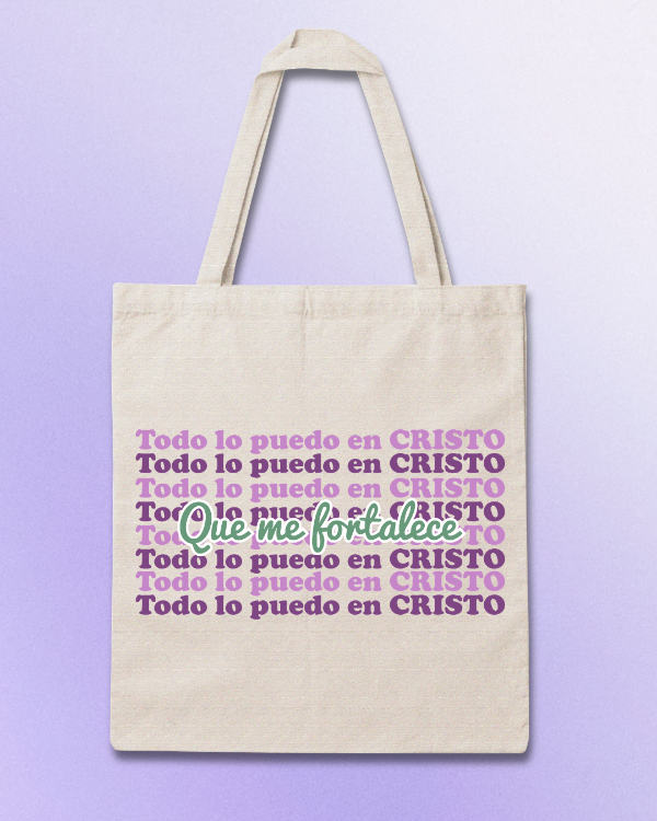 Producto - Totebag "Todo lo puedo en Cristo"