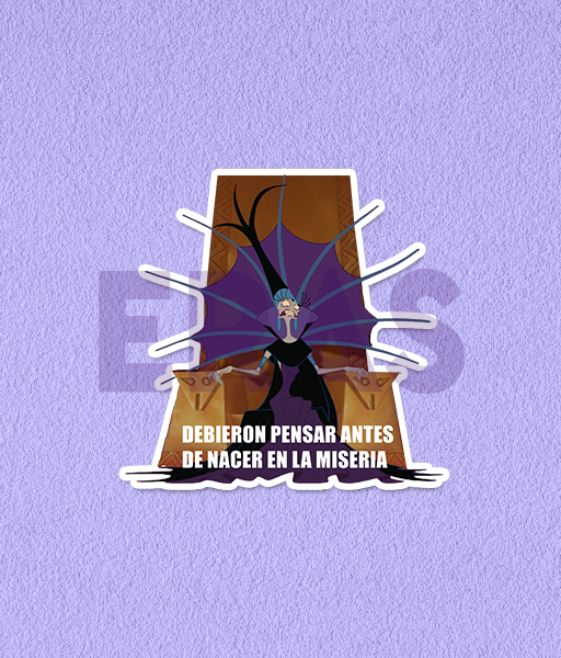 Producto - STICKERS UV - YZMA - DEBIERON PENSAR ANTES DE NACER EN LA MISERIA